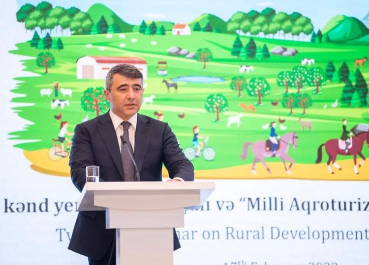 Azərbaycanda kənd yerlərinin inkişafı və milli aqroturizm sisteminin yaradılması mövzusunda seminar keçirilib - FOTO