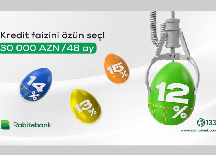 Kredit faizini özünüz seçsəydiniz, bu, hansı olardı? 12%, 13%, 14% ya 15%? 