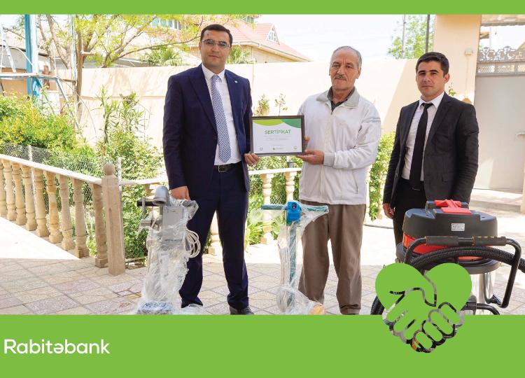 Rabitəbank şəhid ailəsinə fərdi sahibkarlıqla bağlı dəstək göstərdi 