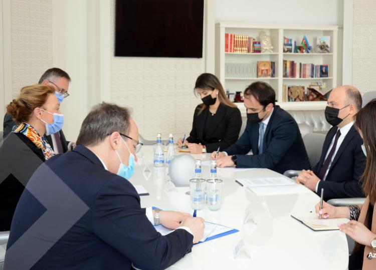 Mədəniyyət naziri Anar Kərimov Avropa Şurasının Baş katibi ilə görüşüb 