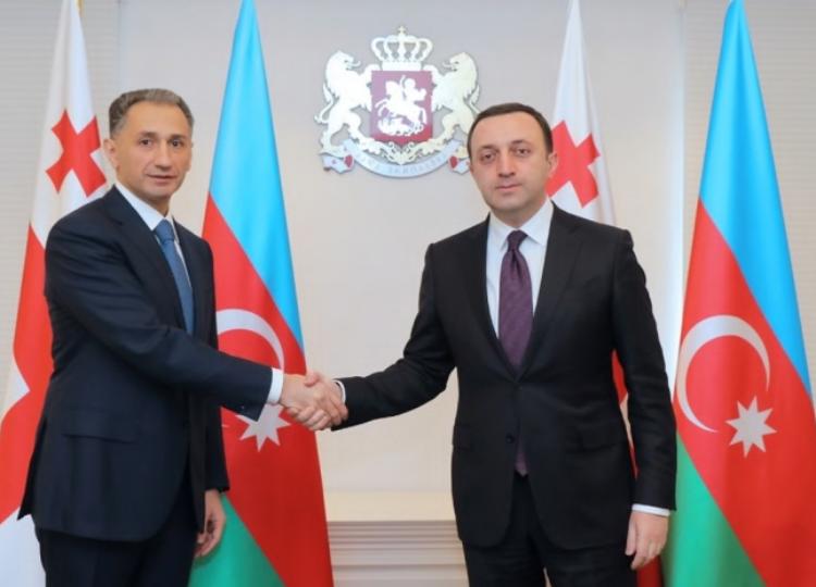 Министр Рашад Набиев встретился с премьер-министром Грузии Ираклием Гарибашвили 