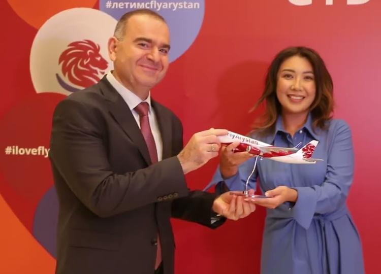 Heydar Aliyev International Airport Received the First Flight Operated by FlyArystan - VIDEO