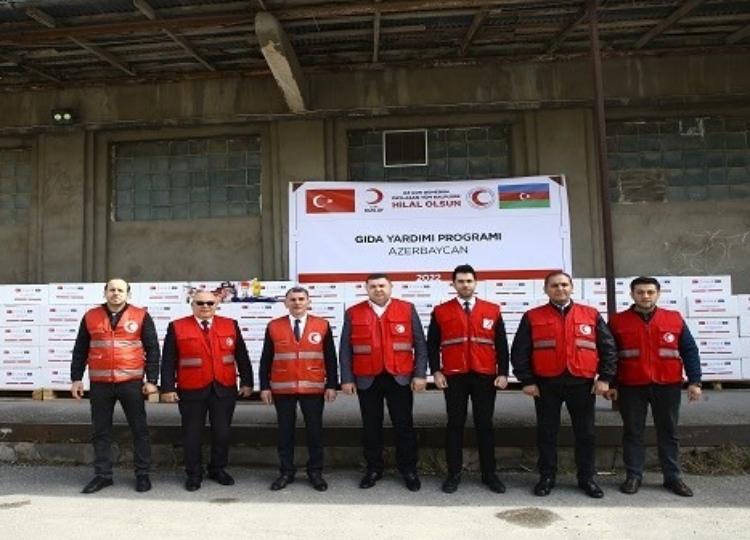 Türkiyənin Qırmızı Aypara Cəmiyyətindən Azərbaycana ərzaq yardımı 