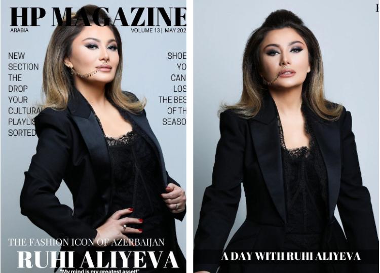 Ruhi Əliyeva ərəb dərgisinin üz qabığında 