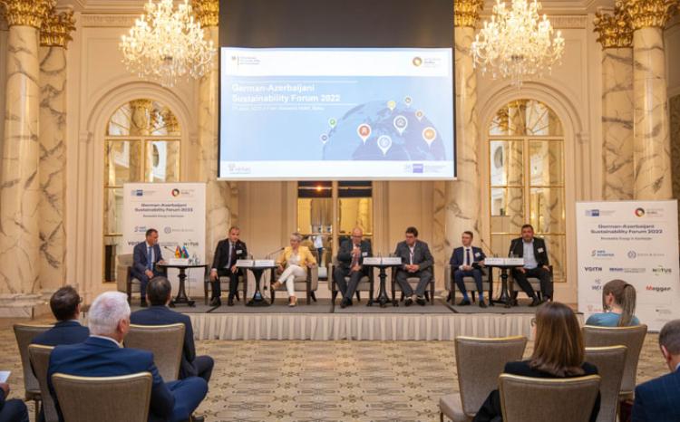 More than 170 international and Azerbaijani companies attended the German- Azerbaijani Sustainability Forum "Renewable Energy in Azerbaijan" - POTO