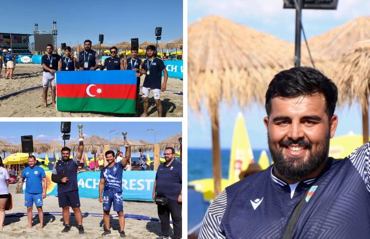 Yunanıstanın Katerini şəhərində çimərlik güləşi üzrə U-17 Avropa çempionatı keçirilib 