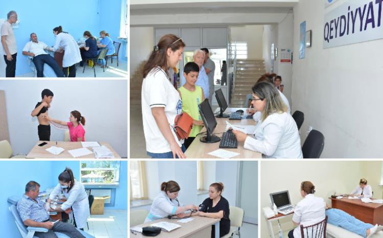 Ağalı kəndinə köçürülən ailələrin tibbi müayinələrinə başlanılıb 