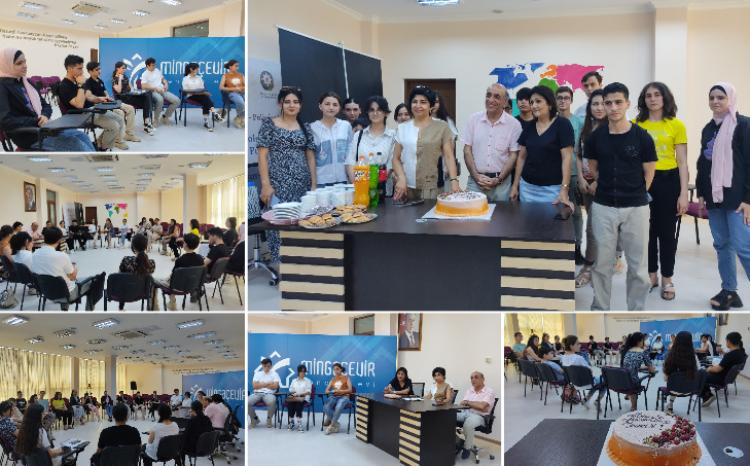 Milli Mətbuat və Jurnalistika Günü münasibətilə Mingəçevirdə fəaliyyət göstərən mətbuat işçiləri ilə gənclərin görüşü keçirilib 