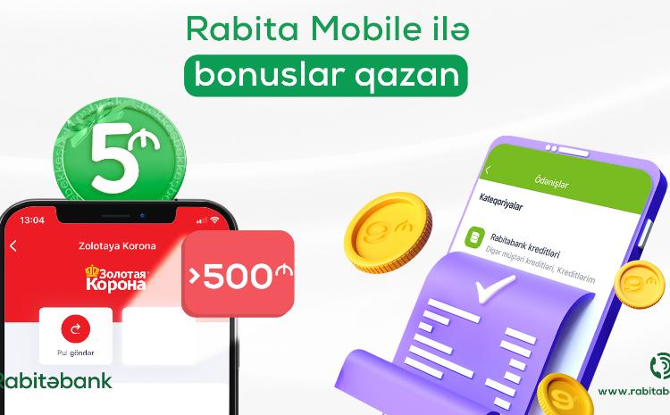 "Rabita Mobile" ilə ödəniş bonuslar qazandırır! 