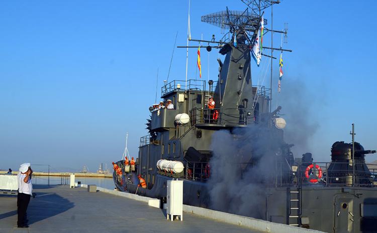 Ships of the Azerbaijan Naval Forces are on a visit to the Russian Federation 
