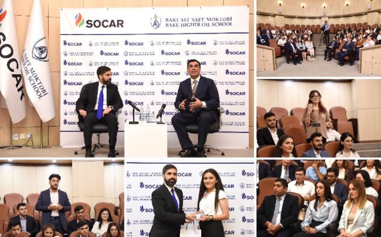 SOCAR işə qəbul olunan Bakı Ali Neft Məktəbinin 31 məzunu ilə görüşüb 