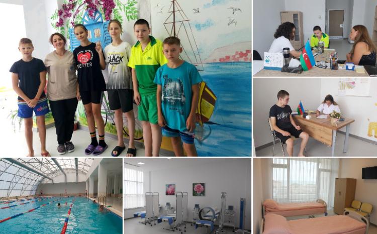 При поддержке Фонда Гейдара Алиева и Министерства здравоохранения 28 украинских детей, оставшихся без попечения родителей, проходят курс реабилитации в Баку 