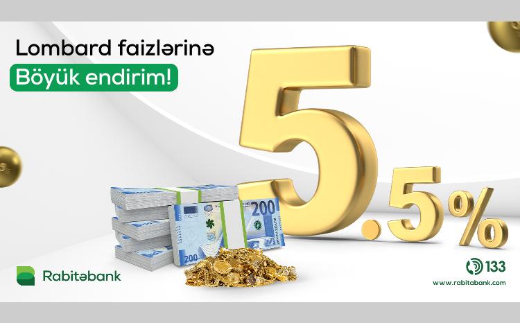 Lombard Kreditinə BÖYÜK ENDİRİM! 