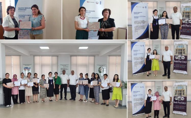 60 women in Barda, Aghjabadi and Terter have successfully completed the computer skills course 