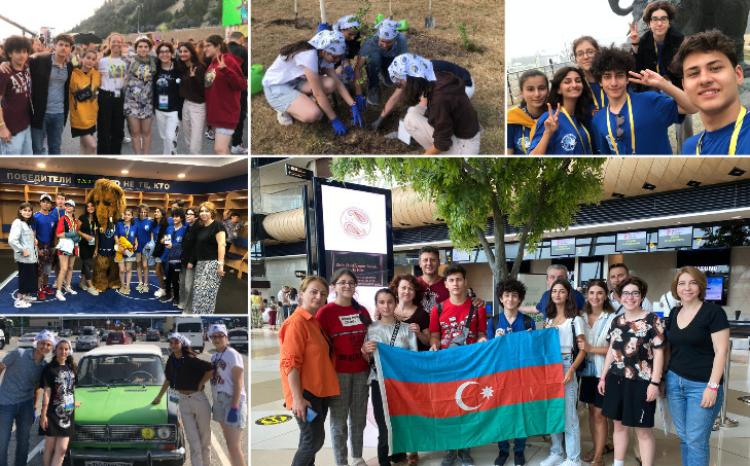 Победители конкурсов, организованных Русским домом в Баку, посетили достопримечательности города Ханты-Мансийск 