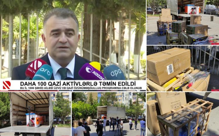 Nicat Əlibəyli: Daha 100-ə yaxın şəhid ailəsi və qazi özünüməşğulluq aktivləri ilə təmin edilib 