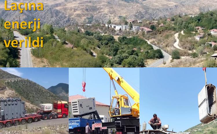 Laçın şəhəri, Zabux və Sus kəndlərində Azərbaycan işığı yandı - VİDEO
