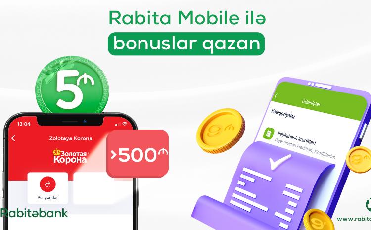 "Rabita Mobile" ilə ödəniş bonuslar qazandırır! 