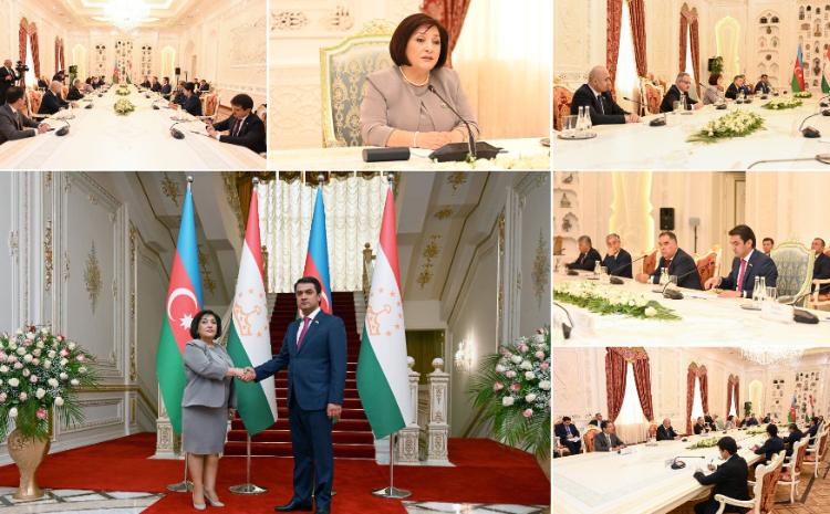 Председатель Милли Меджлиса Сагиба Гафарова встретилась с председателем Маджлиси Милли Маджлиси Оли Таджикистана 