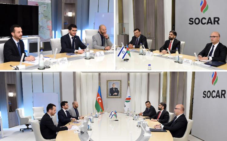 SOCAR-ın prezidenti Rövşən Nəcəf İsrailin ölkəmizdəki fövqəladə və səlahiyyətli səfiri Corc Dik ilə görüşüb 