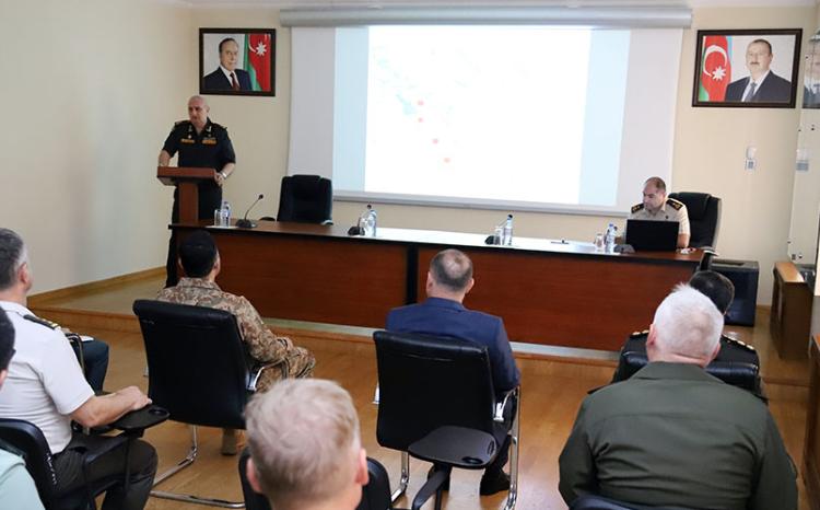 The next briefing on the current situation was held for military attachés accredited to Azerbaijan 