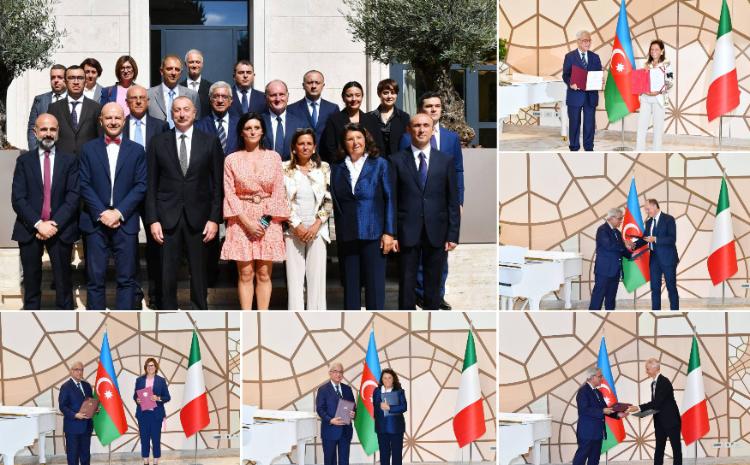 Italy-Azerbaijan University: exchange ceremony of academic agreements within the inauguration of the new premise of the Embassy and the Cultural Center of Azerbaijan 