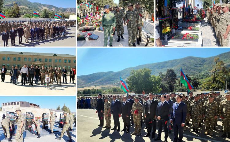 Azerbaijan Army held several events on the occasion of the Remembrance Day 