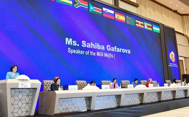 Выступление председателя Милли Меджлиса Сагибы Гафаровой на 14-м саммите женщин-спикеров парламентов 