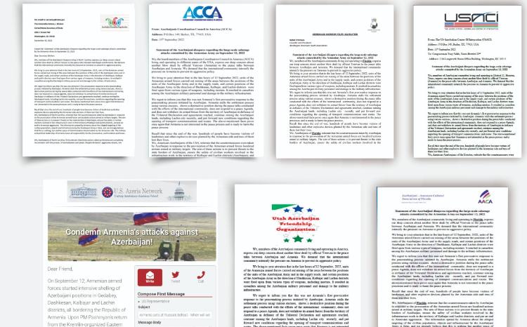Amerika azərbaycanlıları ABŞ rəhbərliyindən və beynəlxalq birlikdən Ermənistanın təxribatlarına son qoyulmasını tələb edib 