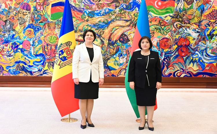 Chair of Milli Majlis Sahiba Gafarova Meets Moldovan PM 