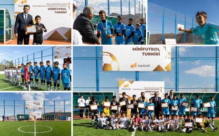 В Дашкесане сданы в эксплуатацию реконструированные ЗАО AzerGold площадки для мини-футбола, волейбола и баскетбола 