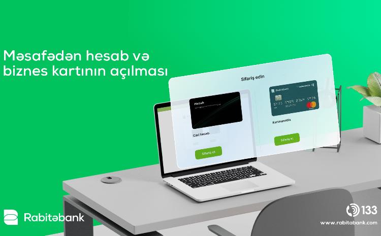 Artıq Rabitəbank müştəriləri banka getmədən hesab aça biləcəklər! 