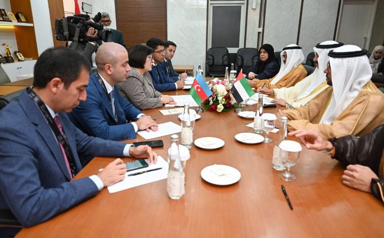 Sahiba Gafarova in a Meeting with Chairman of UAE Federal National Council 