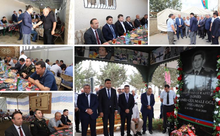 Neftçala rayonunda Vətən müharibəsi şəhidinin il dönümü və yas mərasimi qeyd olunub 