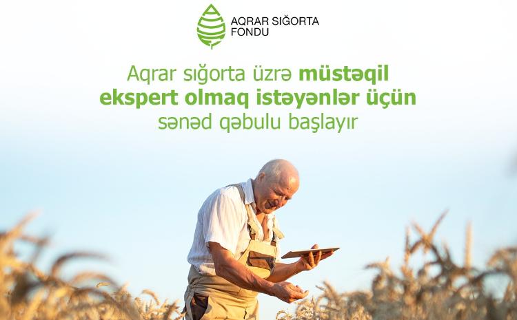 Aqrar sığorta üzrə müstəqil ekspert olmaq istəyənlər üçün təlim keçiriləcək 