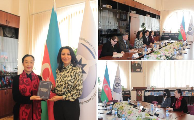 Ombudsman Çin Xalq Respublikasının ölkəmizdəki fövqəladə və səlahiyyətli səfirini qəbul edib 