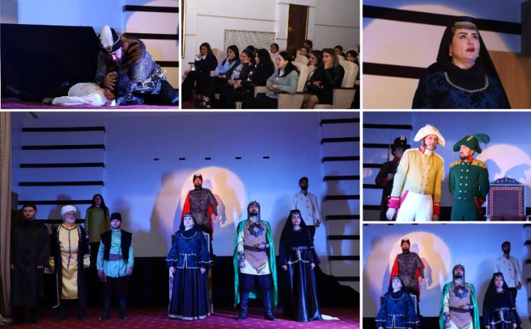 Ağstafa Mədəniyyət Mərkəzində Zəfər Günü münasibəti ilə "Cavad Xan" tarixi dramı nümayiş etdirilib 