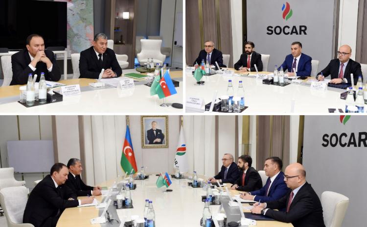 SOCAR-ın prezidenti Türkənistanın "Türkmənqaz" və "Türkmənnebit" Dövlət Konserninin sədirləri ilə görüşüb 