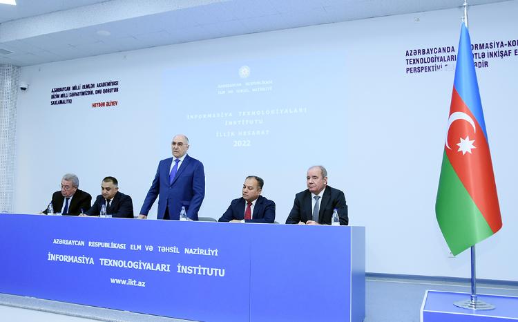 İnformasiya Texnologiyaları İnstitutunun 2022-ci il üzrə illik hesabatı müzakirə olunub 