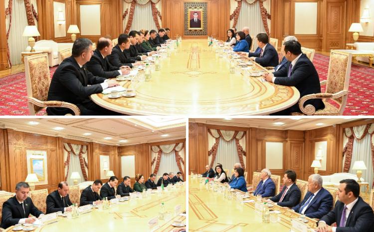 Председатель Милли Меджлиса Сагиба Гафарова встретилась с председателем Меджлиса Милли Генгеша Туркменистана 