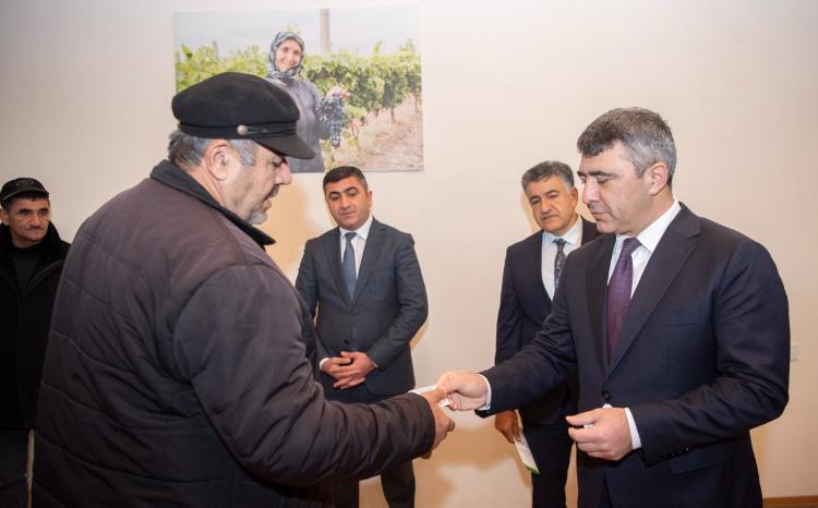 Nazir İnam Kərimov Masallıda vətəndaşları qəbul edib 