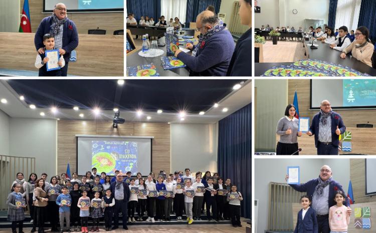"Möcüzəli su" foto-kollaj müsabiqəsinin mükafatlandırma mərasimi və "Su haqqında" kitabın təqdimatı keçirilib 