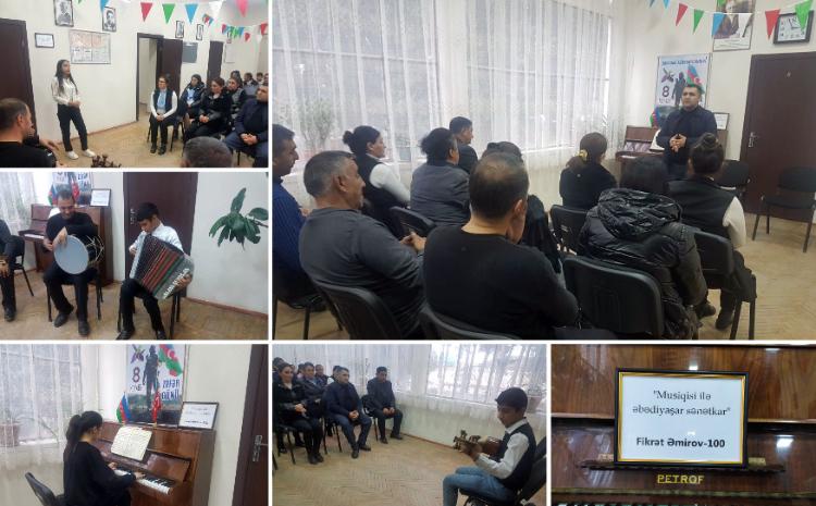 Tovuz rayonunda Fikrət Əmirovun 100 illik yubileyi ilə əlaqədar tədbir keçirilib 
