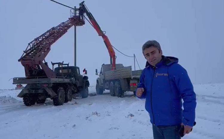 Kəlbəcərin ən ucqar ərazilərinə elektrik enerjisi verilir - VİDEO