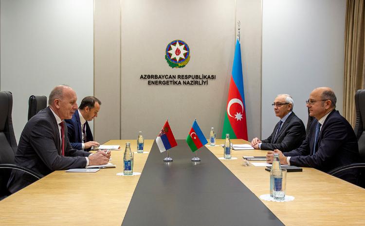Energetika naziri Serbiyanın ölkəmizdəki səfirini qəbul edib 