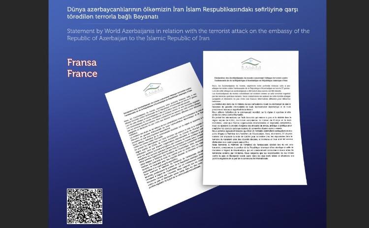 Paris Azərbaycan Evi bəyanat yaydı 