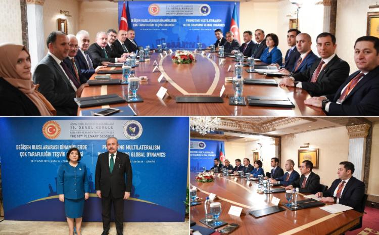 Heads of Azerbaijani, Turkish Parliaments Sahiba Gafarova, Mustafa Şentop Meet in Antalya 