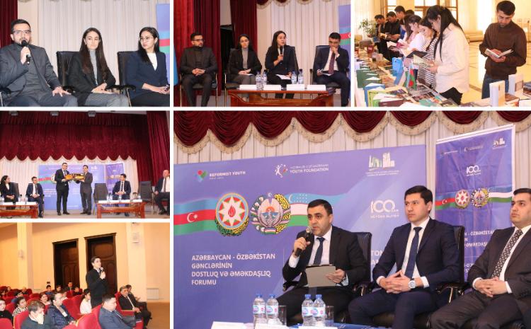 Daşkənddə ilk dəfə olaraq Azərbaycan-Özbəkistan gənclərinin dostluq və əməkdaşlıq forumu keçirilib 