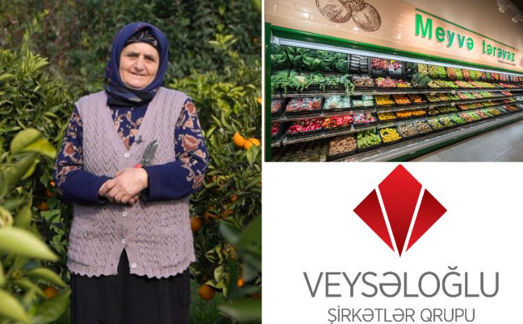 Veysəloğlu Şirkətlər Qrupu ötən il 88,000 ton məhsulu tarladan marketə gətirib 