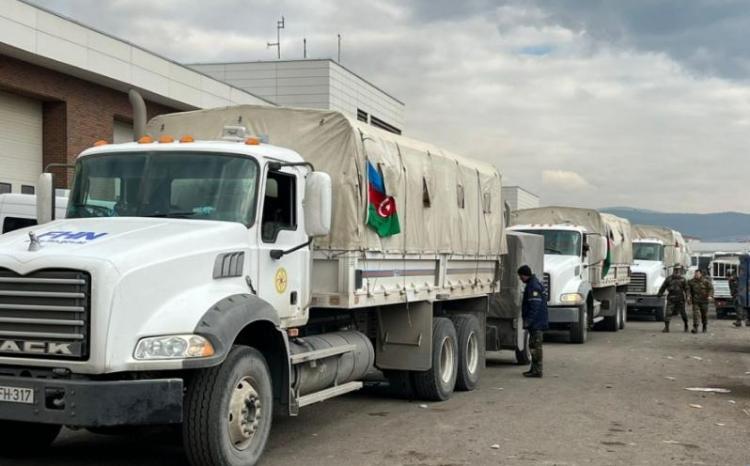 Növbəti humanitar yardımı Türkiyəyə yola salınır 